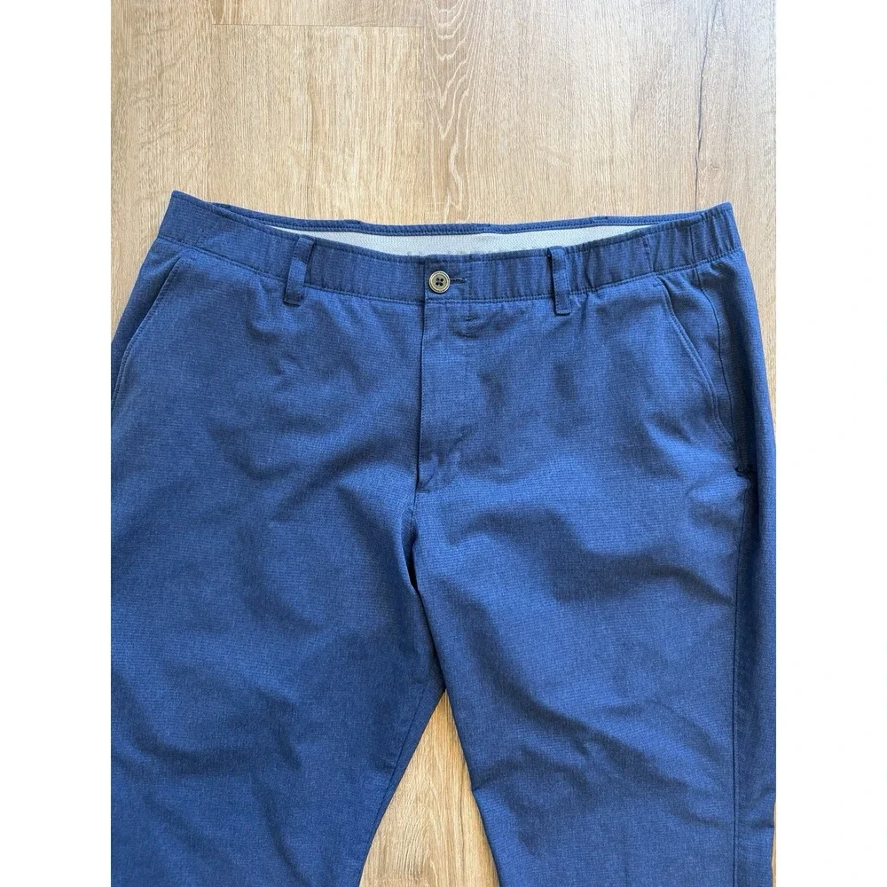 UNDER ARMOUR Match Play Vented Stretch Performance Navy Golf Pants 40 x 30
